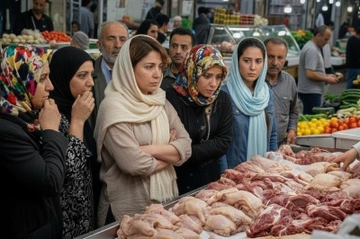 گزارش میدانی از بازار رشت؛ وقتی مرغ و گوشت هم از سفره ها پر می کشند